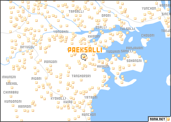 map of Paeksal-li