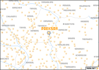 map of Paeksam