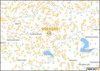 map of Paeksan