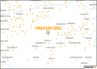 map of Paeksŏk-tong