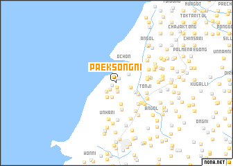 map of Paeksŏng-ni