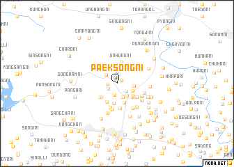 map of Paeksong-ni