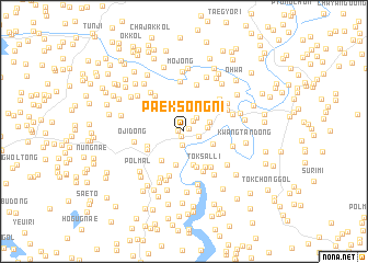 map of Paeksŏng-ni
