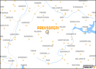 map of Paeksŏng-ni