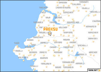 map of Paeksu