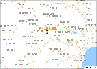 map of Paek-tong