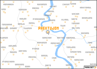 map of Paektujŏm