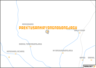 map of Paektusanmiryŏng-nodongjagu