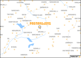 map of Paenamujŏng