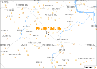 map of Paenamujŏng