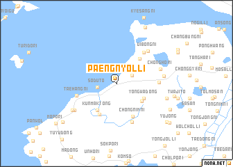 map of Paengnyŏl-li