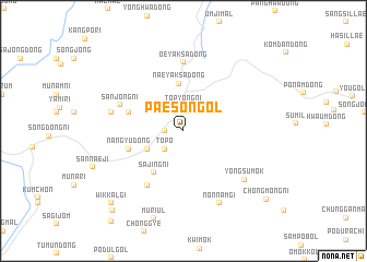 map of Paesŏn-gol