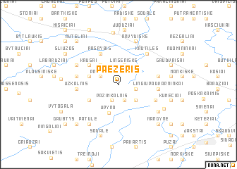 map of Paežeris