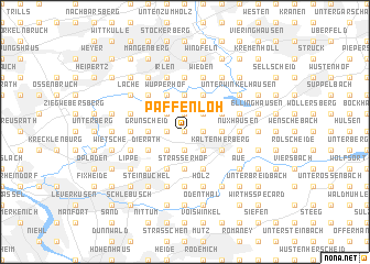 map of Paffenlöh