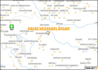 map of Pā Gach-e Godār Landar