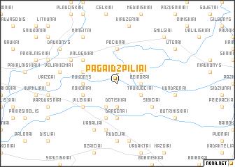 map of Pagaidžpiliai