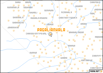 map of Pagāliānwāla