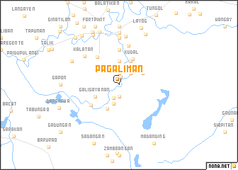 map of Pagaliman