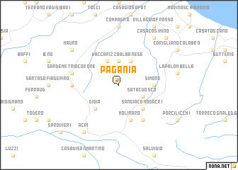 map of Pagania