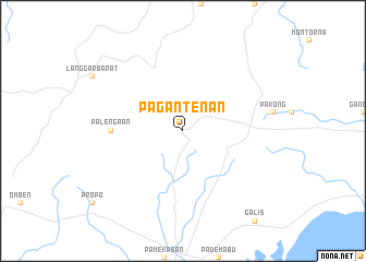 map of Pagantenan