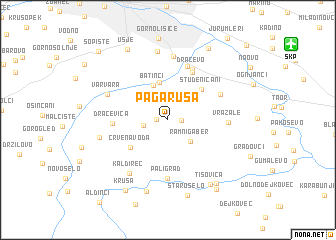 map of Pagaruša