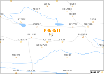 map of Pagasti