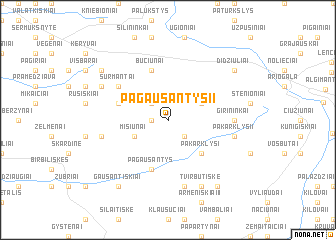 map of Pagausantys II