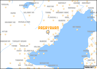 map of Pagayawan