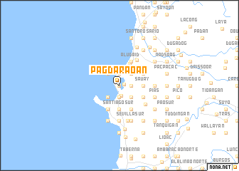 map of Pagdaraoan