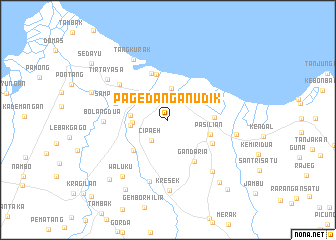 map of Pagedangan-udik