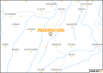 map of Pagerruyung