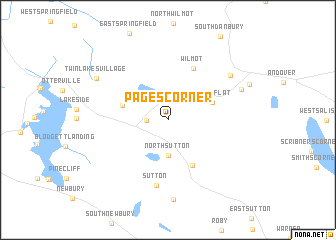 map of Pages Corner