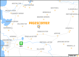 map of Pages Corner