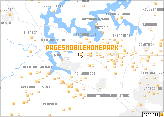 map of Pages Mobile Home Park