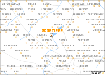 map of Pagetière