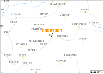 map of Page Town