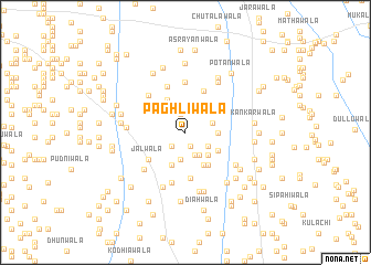 map of Pāghlīwāla