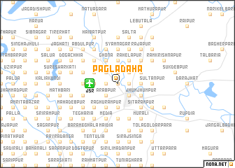 map of Pāglādaha