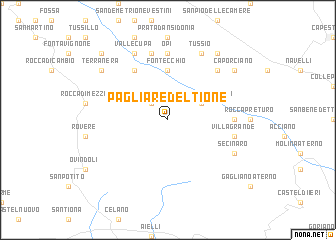 map of Pagliare del Tione