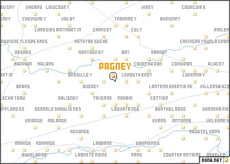 map of Pagney