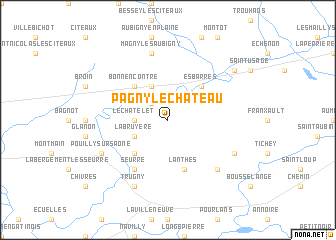 map of Pagny-le-Château