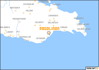 map of Pagolinan