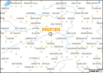 map of Pagrybis