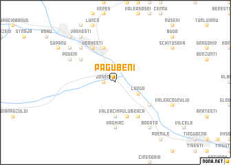 map of Păgubeni