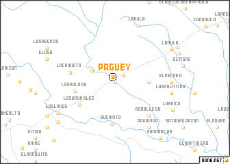 map of Pagüey