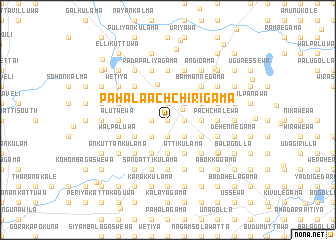 map of Pahala Achchirigama