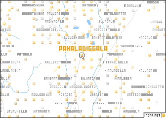 map of Pahaladiggala