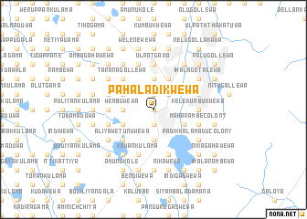 map of Pahala Dikwewa