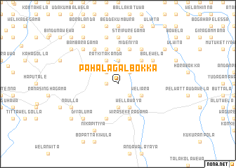map of Pahalagalbokka