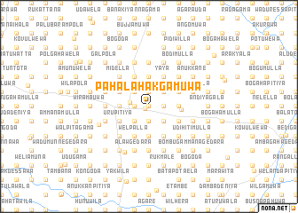 map of Pahala Hakgamuwa